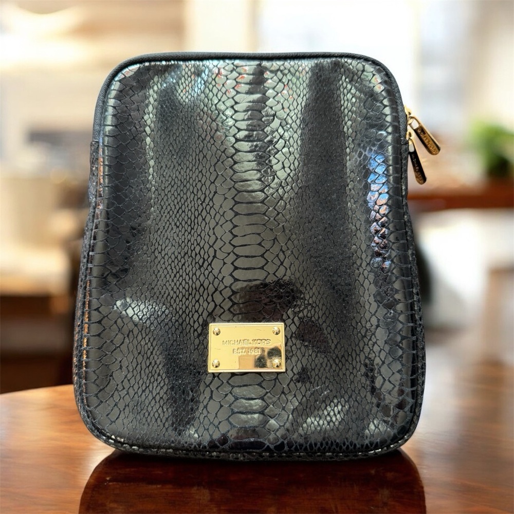 Michael Kors Black Snake Print Women's iPad Case Cover